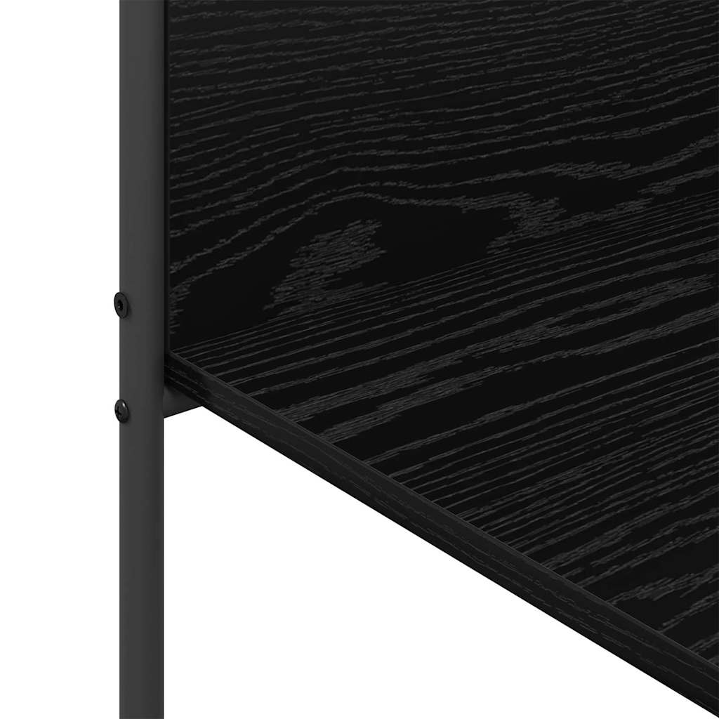 Stendibiancheria Nero 120 x 44 x 160 cm Legno ingegnerizzato