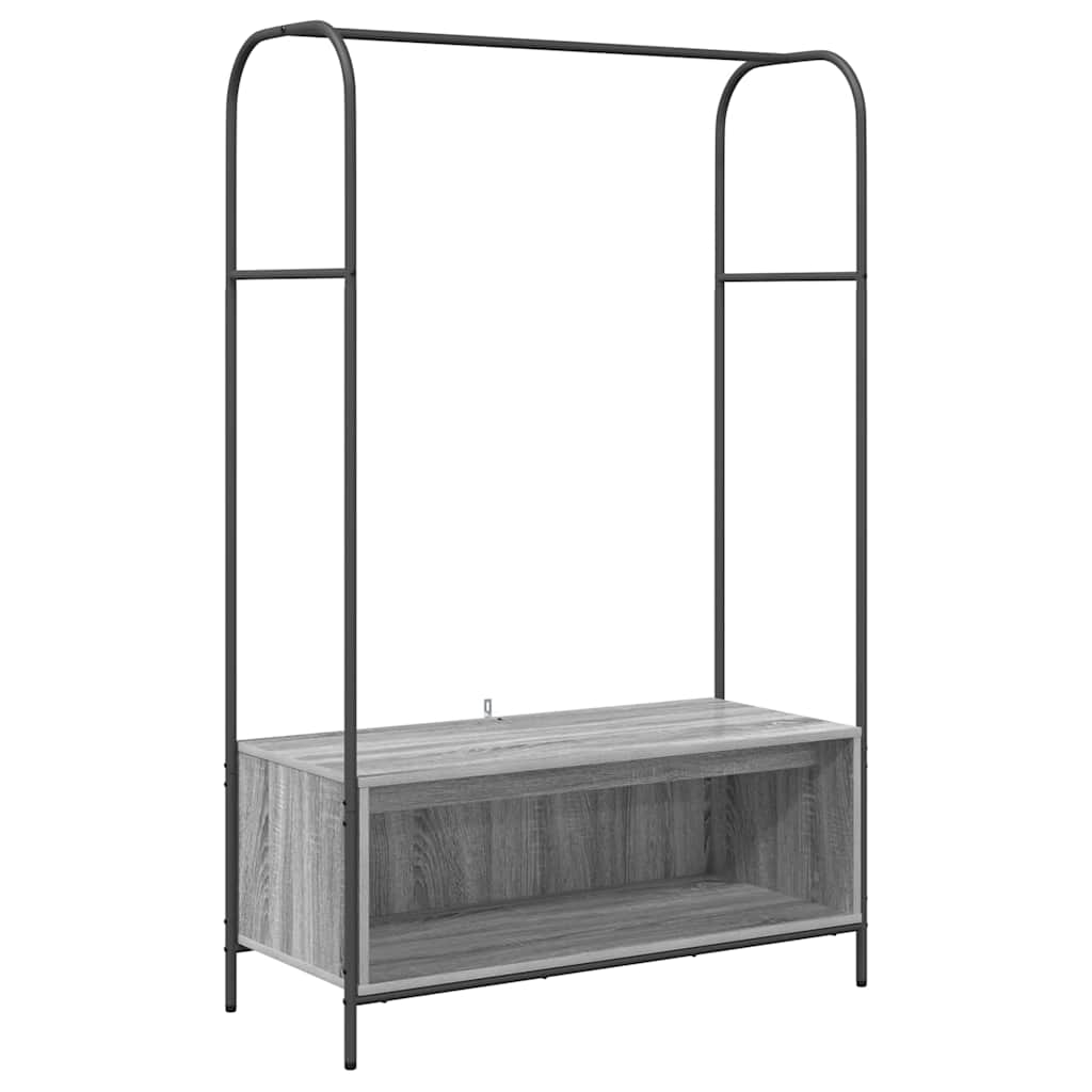 Stendibiancheria Grigio 100 x 44 x 160 cm Legno ingegnerizzato
