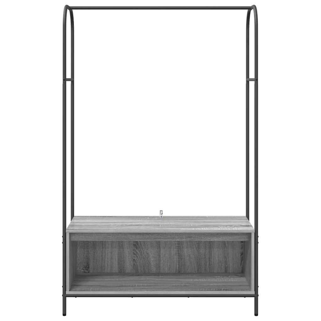 Stendibiancheria Grigio 100 x 44 x 160 cm Legno ingegnerizzato