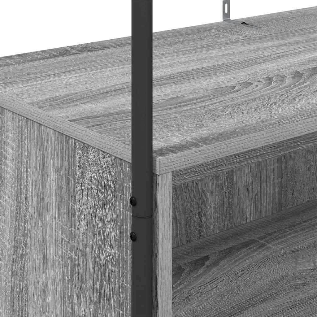 Stendibiancheria Grigio 100 x 44 x 160 cm Legno ingegnerizzato