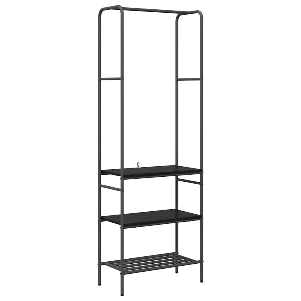 Stendibiancheria Rovere Nero 60 x 30 x 171 cm