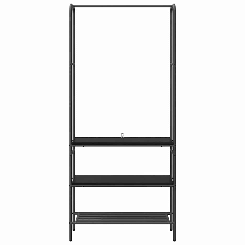 Stendibiancheria Rovere Nero 77 x 30 x 171 cm