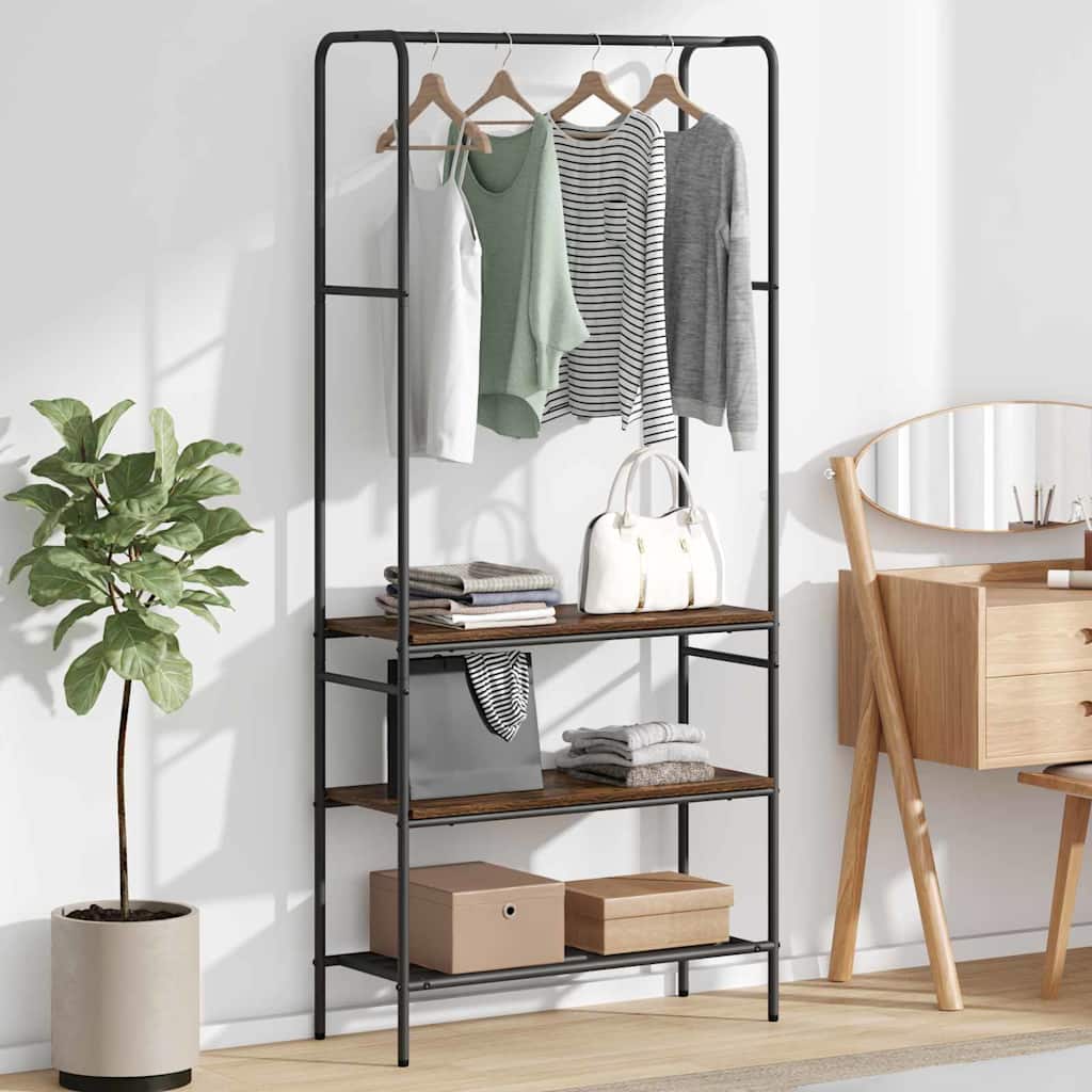 Stendibiancheria Rovere Fumo 77 x 30 x 171 cm