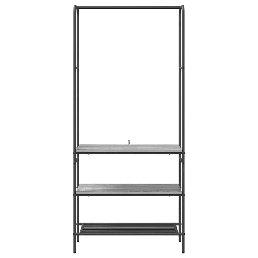 Stendibiancheria Sonoma grigio 77 x 30 x 171 cm