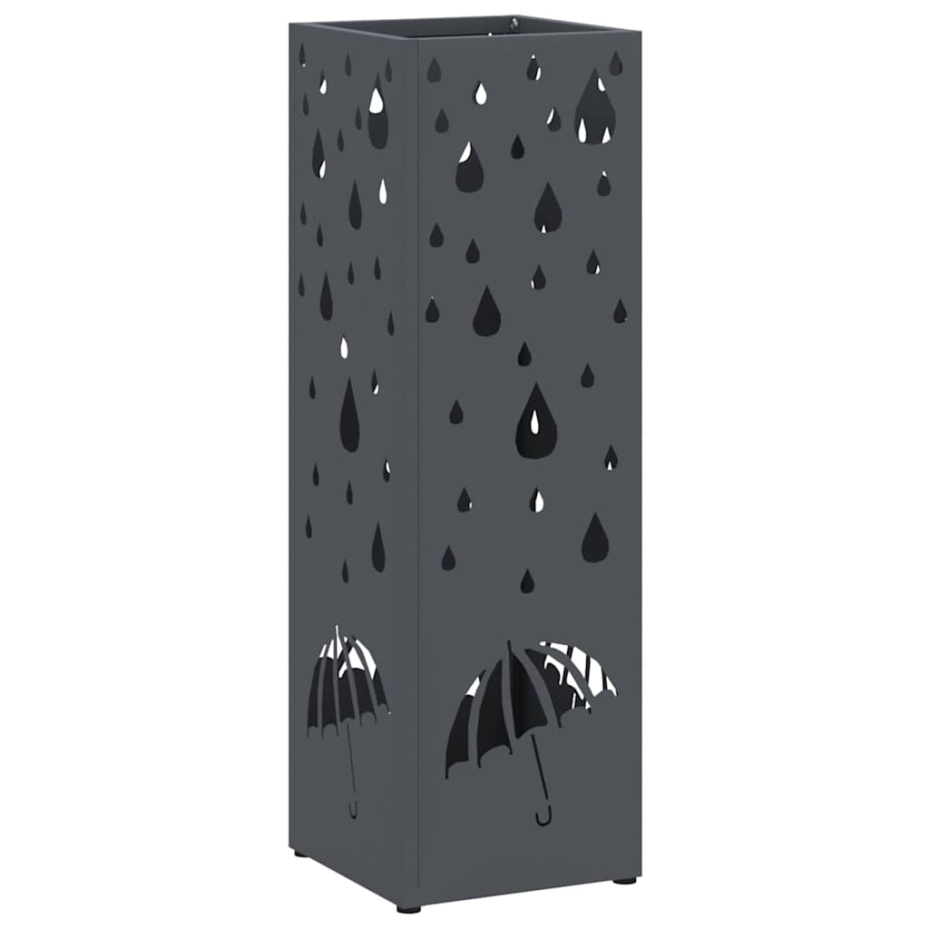 Stand per Ombrelli da Pioggia Antracite 15,5 x 15,5 x 49 cm