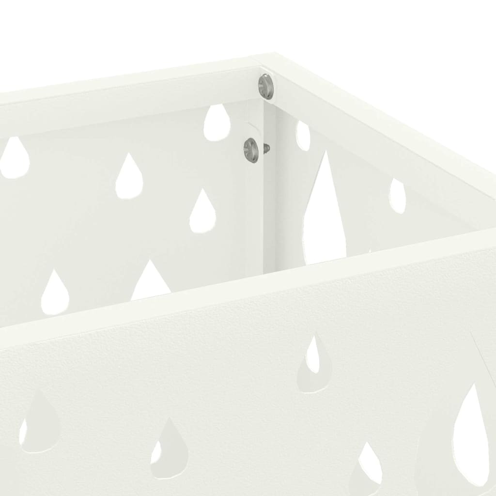 Stand per Ombrelli da Pioggia Bianco 15,5 x 15,5 x 49 cm