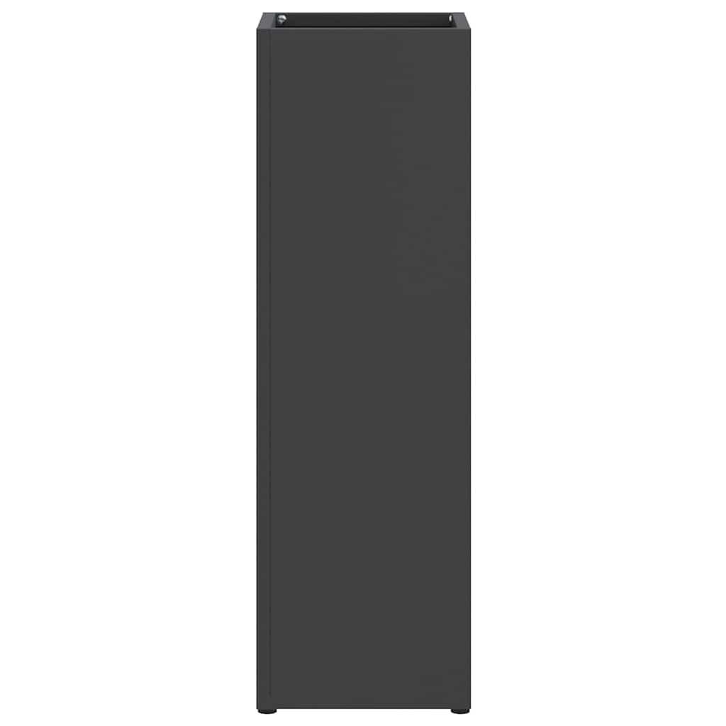 Stand per Ombrelli da Pioggia Nero 15,5 x 15,5 x 49 cm Acciaio