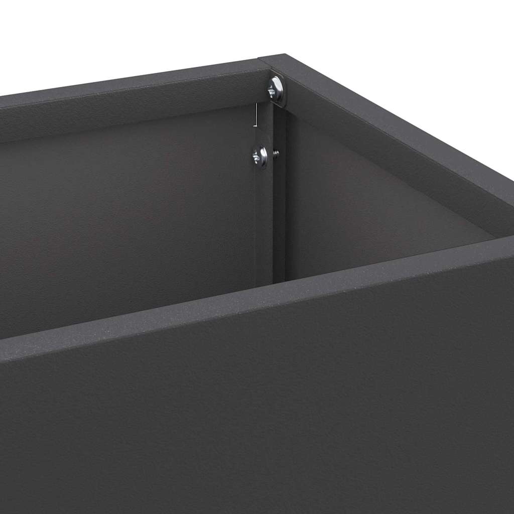 Stand per Ombrelli da Pioggia Nero 15,5 x 15,5 x 49 cm Acciaio