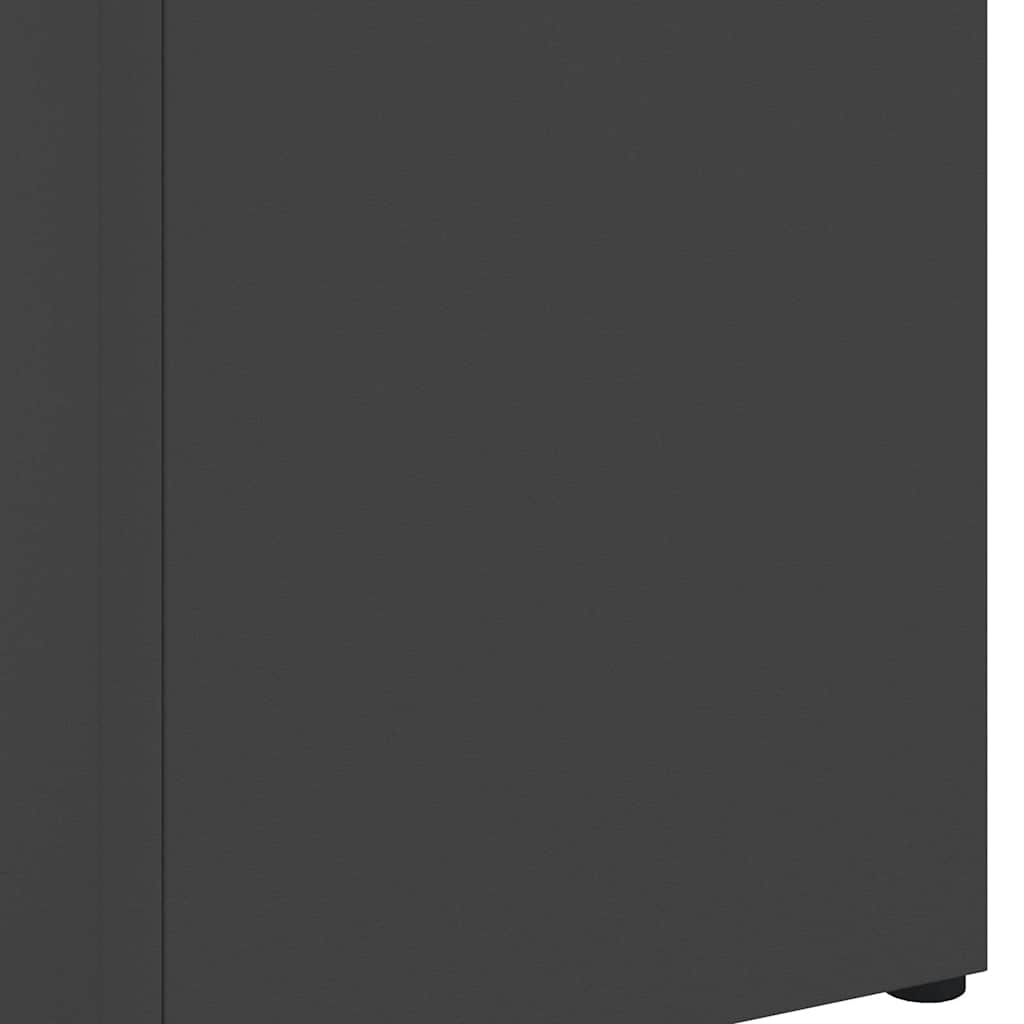 Stand per Ombrelli da Pioggia Nero 15,5 x 15,5 x 49 cm Acciaio