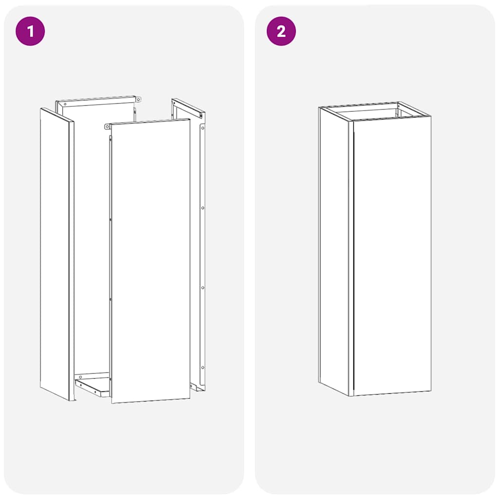 Stand per Ombrelli da Pioggia Rosa 15,5 x 15,5 x 49 cm Acciaio