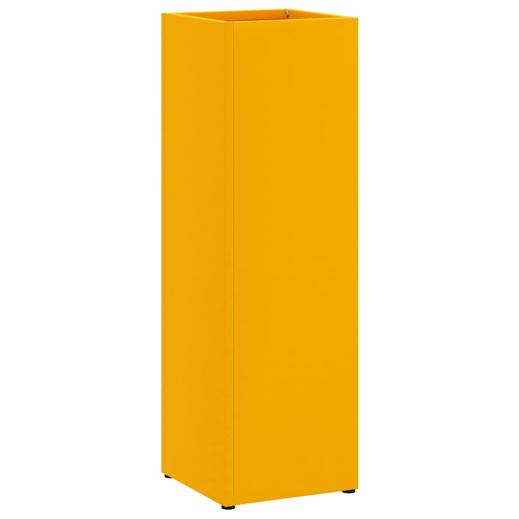 Stand per Ombrelli da Pioggia Senape 15,5 x 15,5 x 49 cm