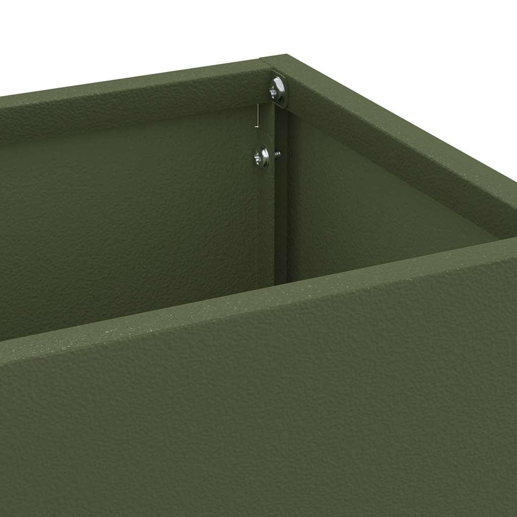 Stand per Ombrelli da Pioggia Oliva 15,5 x 15,5 x 49 cm Acciaio