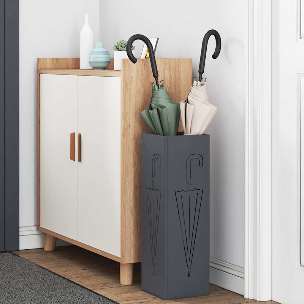 Stand per Ombrelli da Pioggia Antracite 15,5 x 15,5 x 49 cm