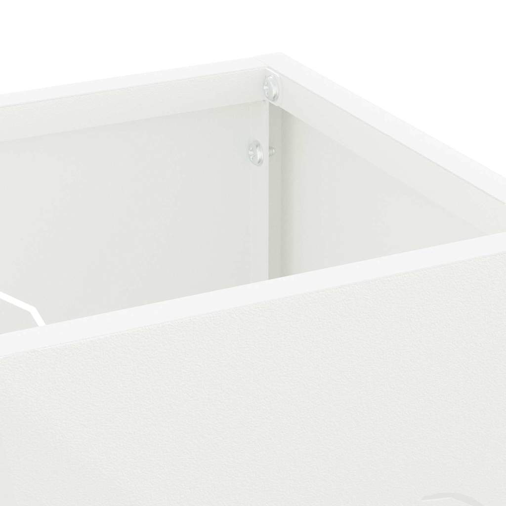 Stand per Ombrelli da Pioggia Bianco 15,5 x 15,5 x 49 cm