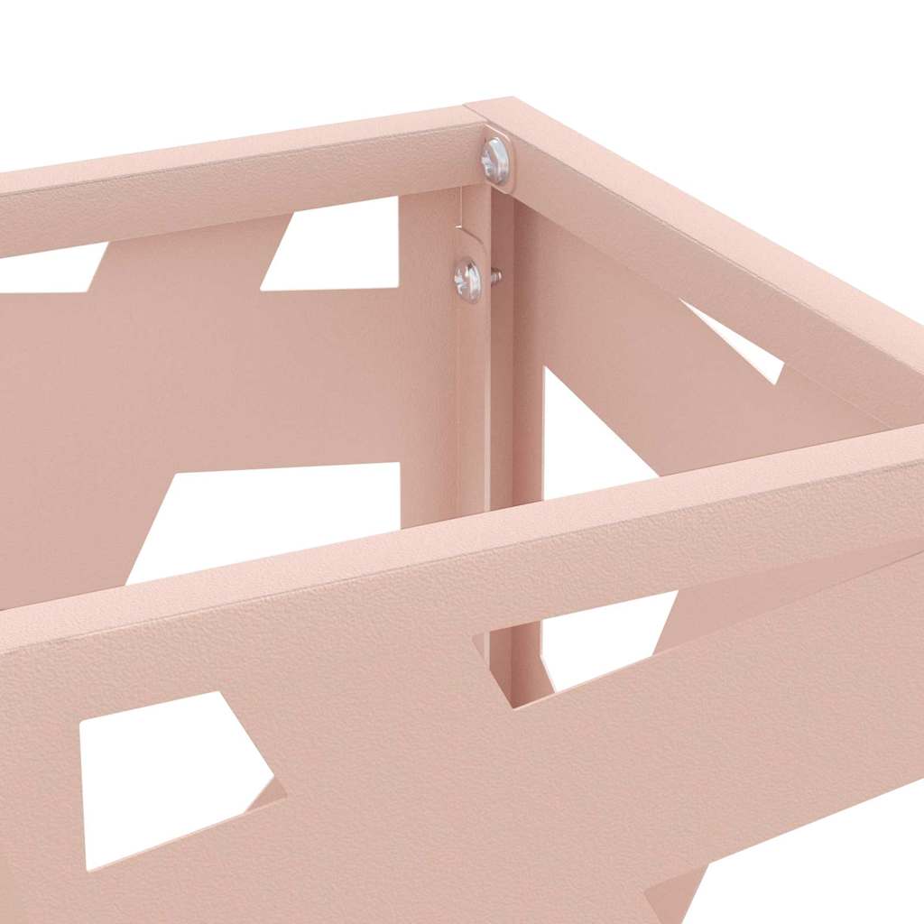 Stand per Ombrelli da Pioggia Rosa 15,5 x 15,5 x 49 cm Acciaio