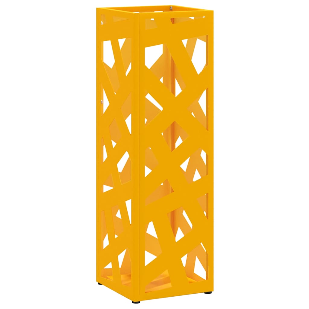 Stand per Ombrelli da Pioggia Senape 15,5 x 15,5 x 49 cm
