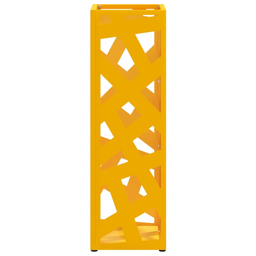Stand per Ombrelli da Pioggia Senape 15,5 x 15,5 x 49 cm