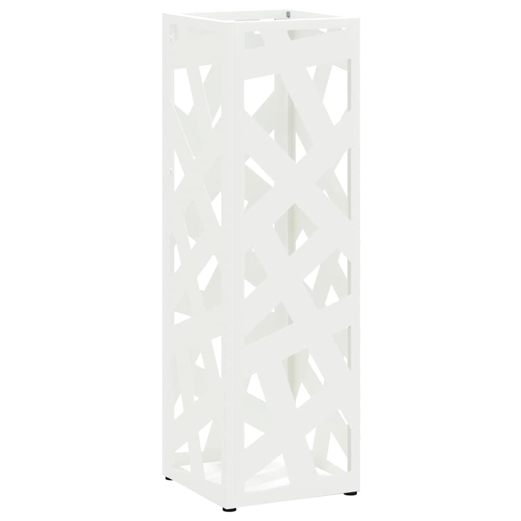 Stand per Ombrelli da Pioggia Bianco 15,5 x 15,5 x 49 cm