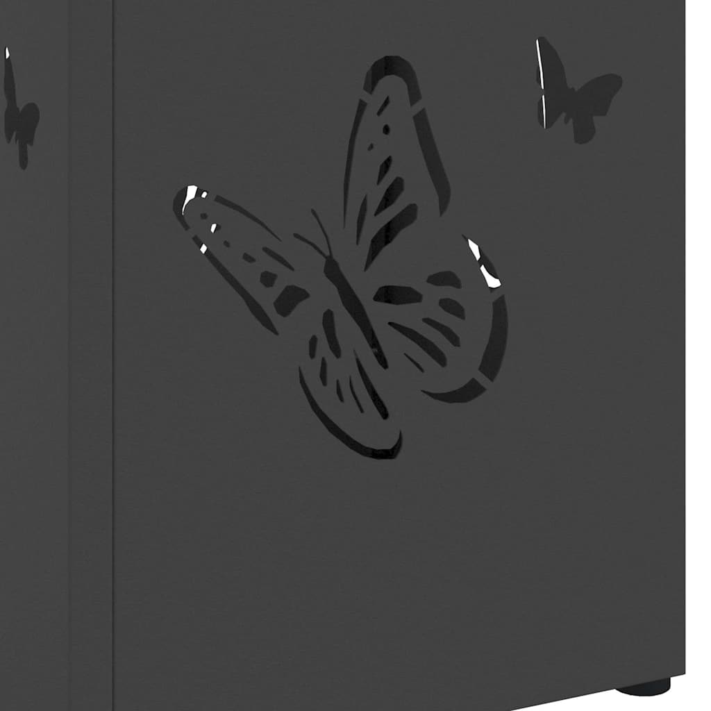 Stand per Ombrelli da Pioggia Nero 15,5 x 15,5 x 49 cm Acciaio