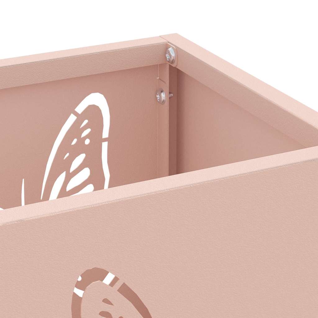 Stand per Ombrelli da Pioggia Rosa 15,5 x 15,5 x 49 cm Acciaio