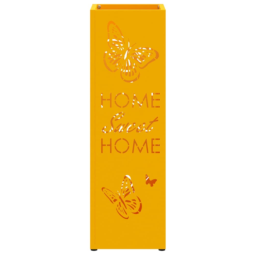 Stand per Ombrelli da Pioggia Senape 15,5 x 15,5 x 49 cm