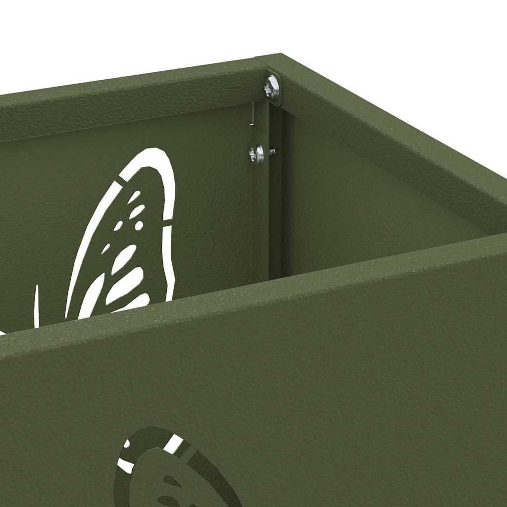 Stand per Ombrelli da Pioggia Oliva 15,5 x 15,5 x 49 cm Acciaio