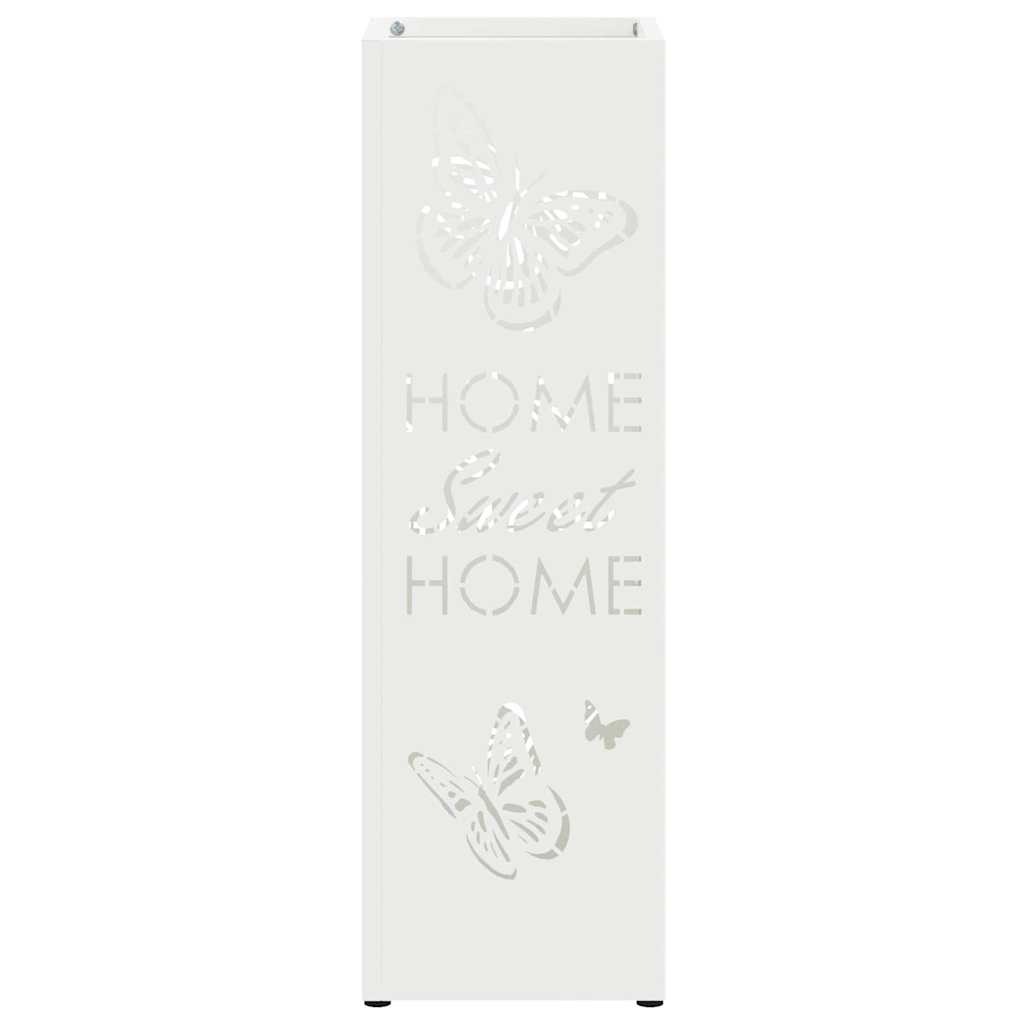 Stand per Ombrelli da Pioggia Bianco 15,5 x 15,5 x 49 cm