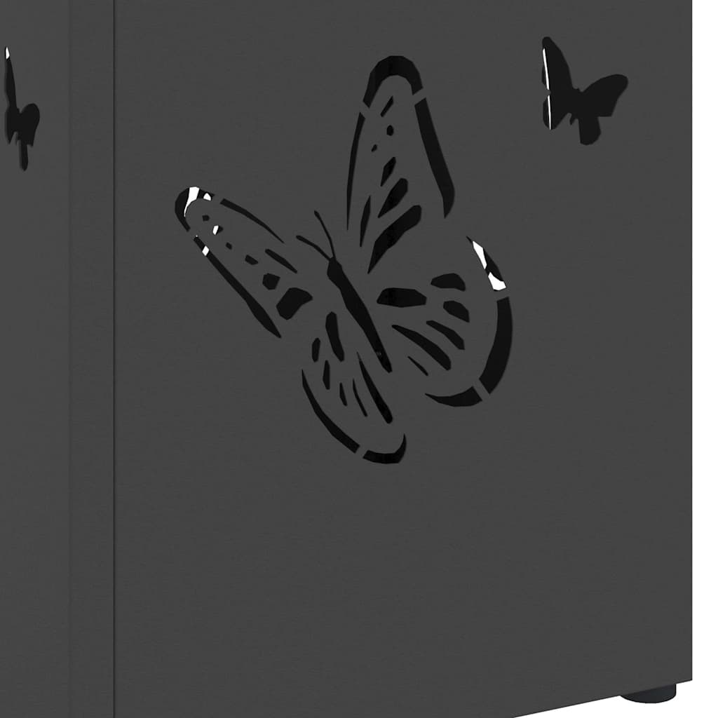 Stand per Ombrelli da Pioggia Nero 15,5 x 15,5 x 49 cm Acciaio