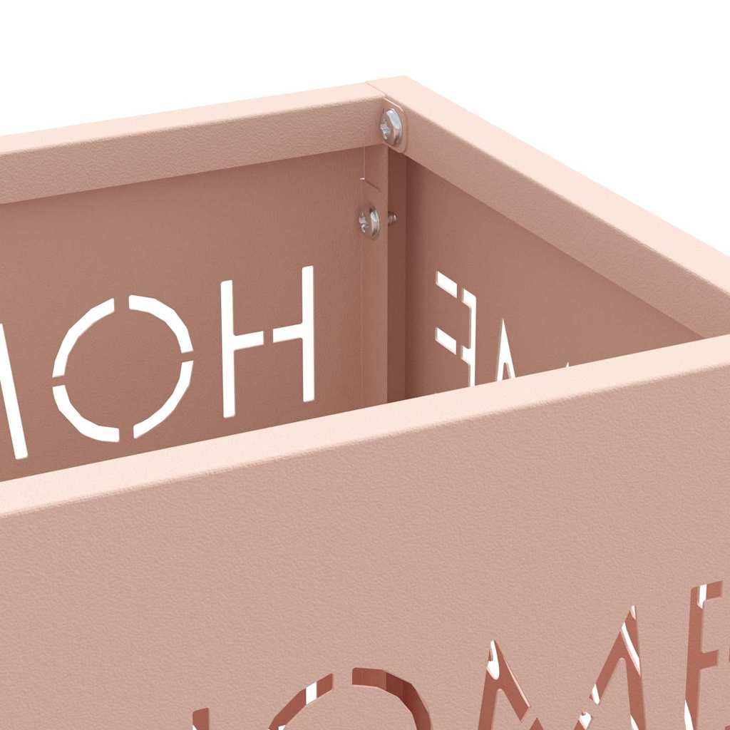 Stand per Ombrelli da Pioggia Rosa 15,5 x 15,5 x 49 cm Acciaio