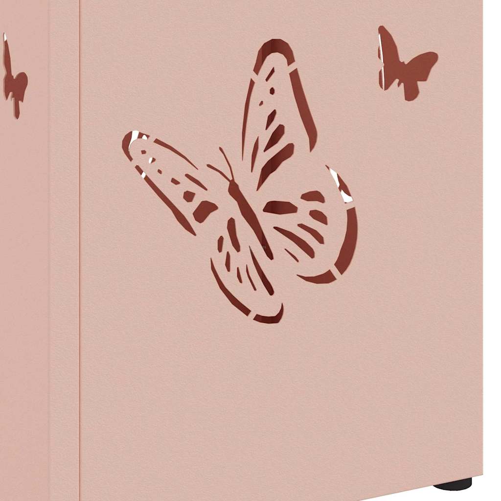 Stand per Ombrelli da Pioggia Rosa 15,5 x 15,5 x 49 cm Acciaio