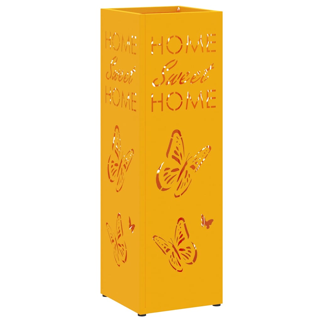 Stand per Ombrelli da Pioggia Senape 15,5 x 15,5 x 49 cm