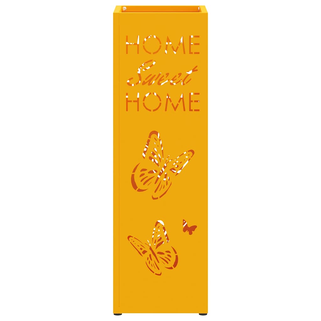 Stand per Ombrelli da Pioggia Senape 15,5 x 15,5 x 49 cm