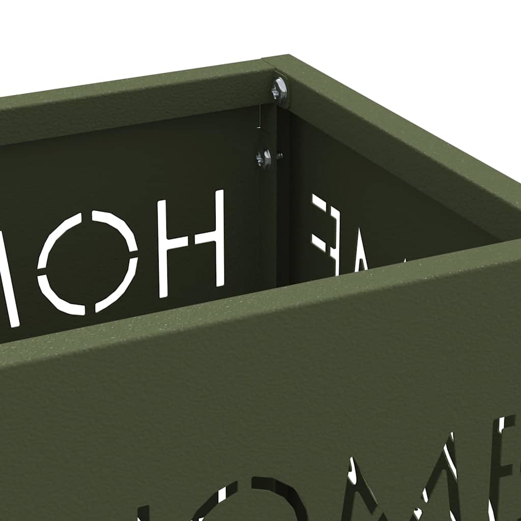 Stand per Ombrelli da Pioggia Oliva 15,5 x 15,5 x 49 cm Acciaio