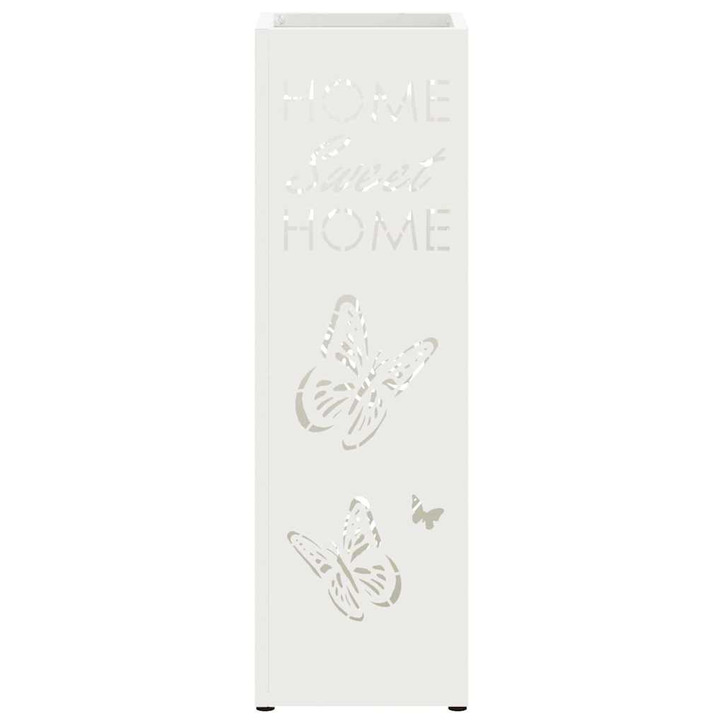 Stand per Ombrelli da Pioggia Bianco 15,5 x 15,5 x 49 cm