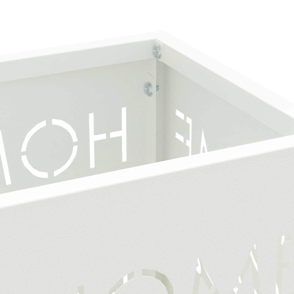 Stand per Ombrelli da Pioggia Bianco 15,5 x 15,5 x 49 cm