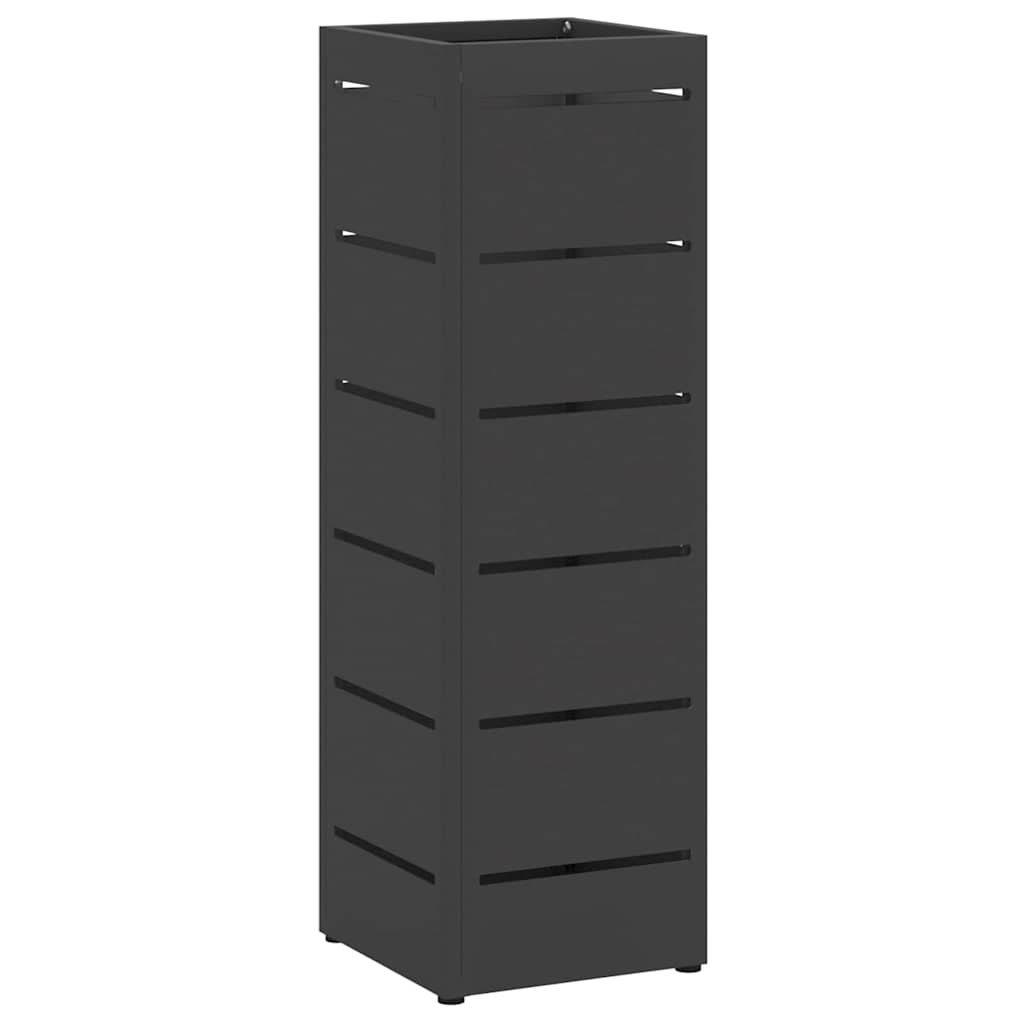 Stand per Ombrelli da Pioggia Nero 15,5 x 15,5 x 49 cm Acciaio