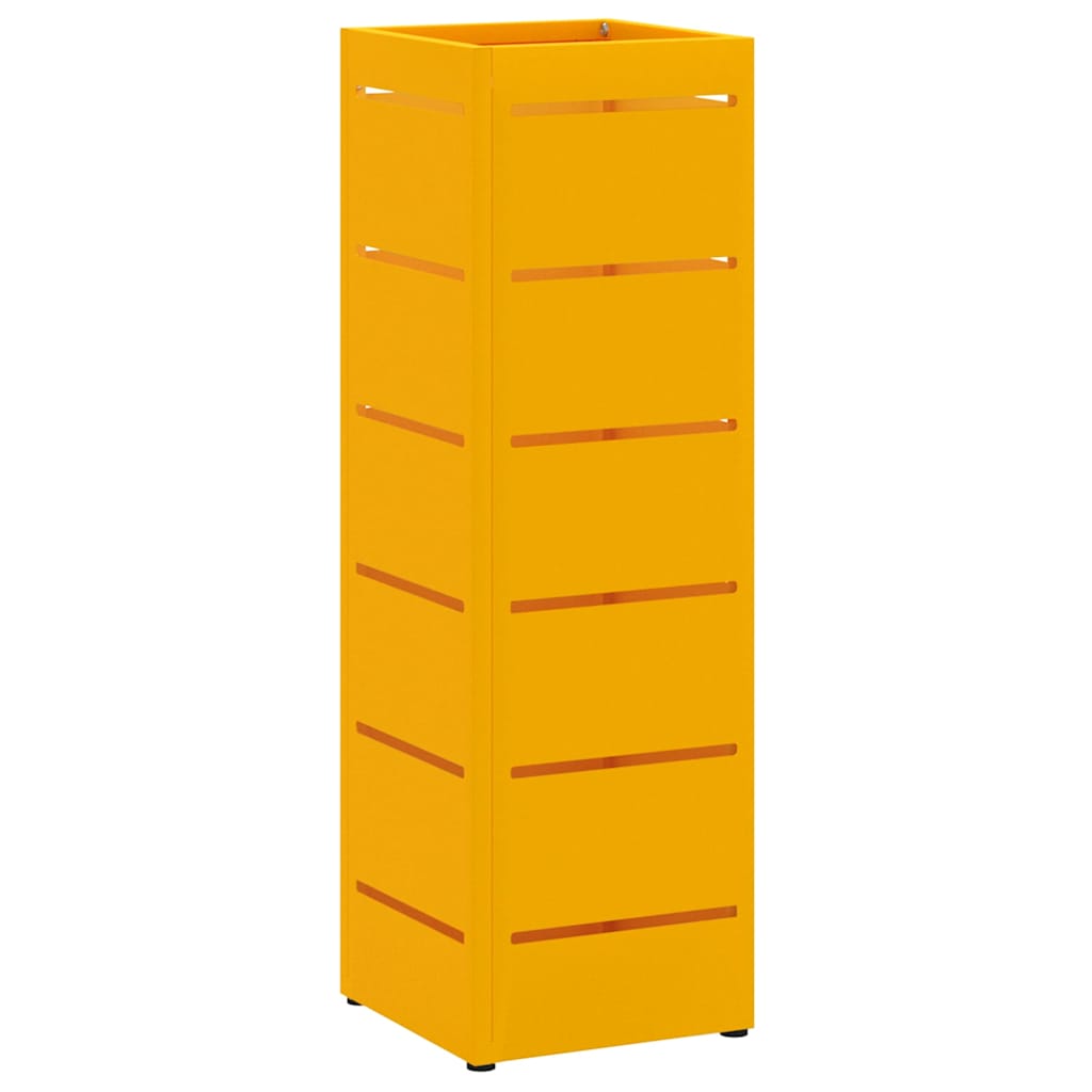 Stand per Ombrelli da Pioggia Senape 15,5 x 15,5 x 49 cm