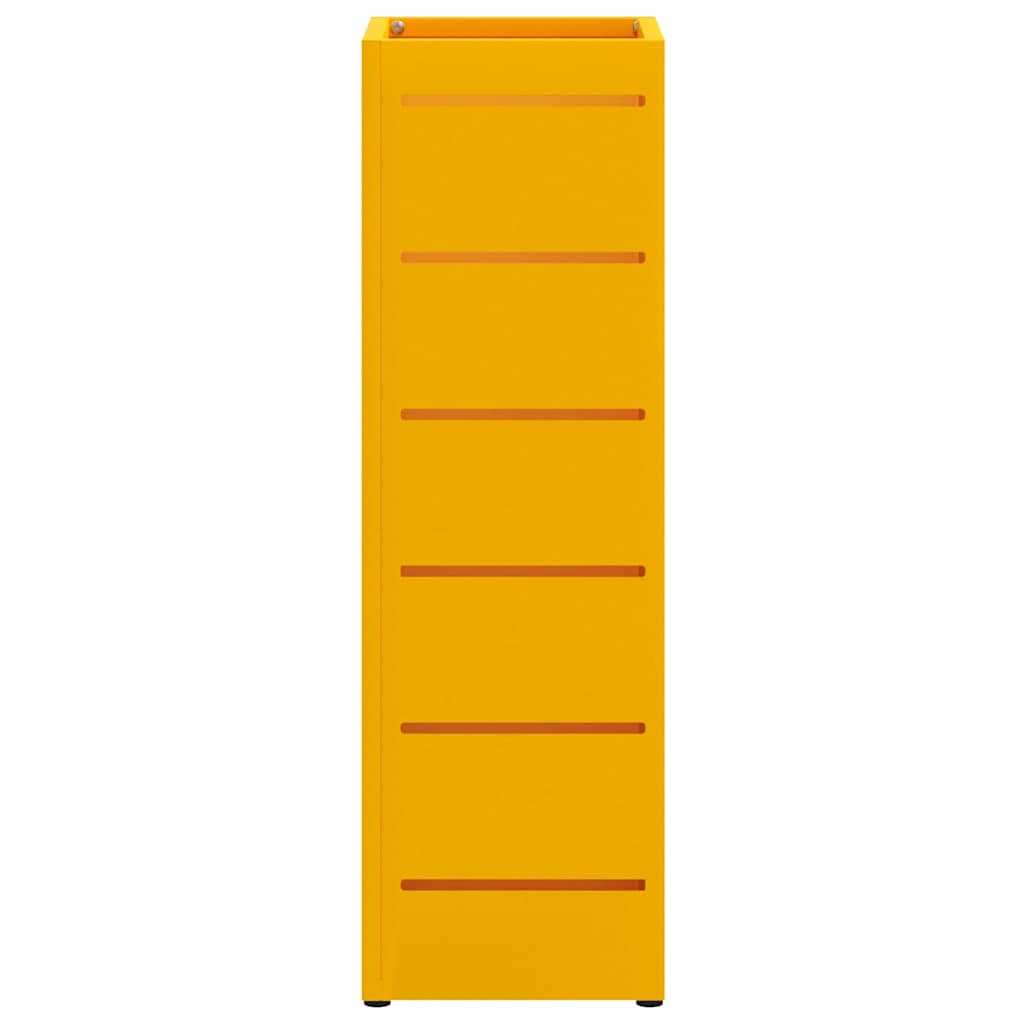 Stand per Ombrelli da Pioggia Senape 15,5 x 15,5 x 49 cm