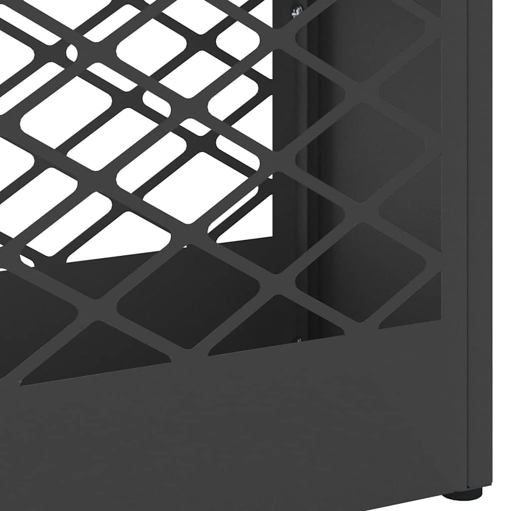 Stand per Ombrelli da Pioggia Nero 28 x 12 x 41 cm Acciaio