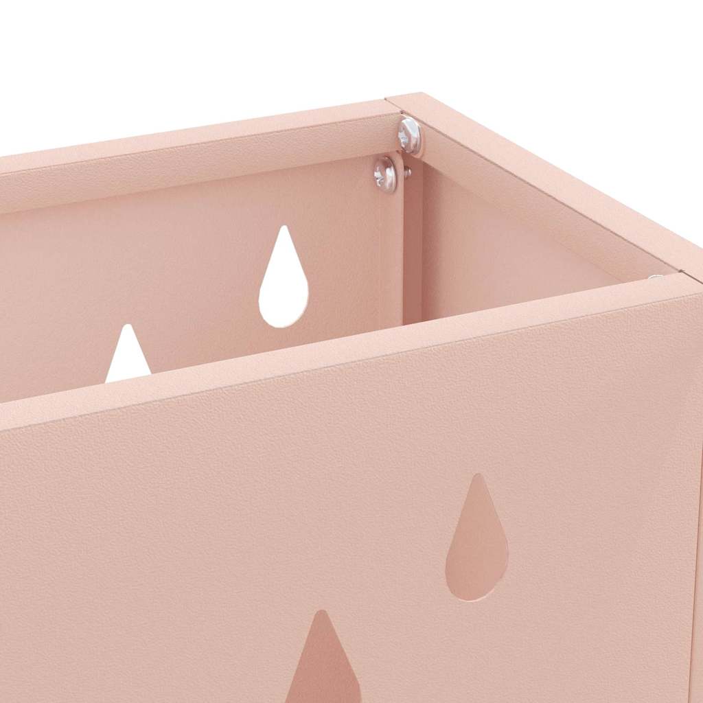 Stand per Ombrelli da Pioggia Rosa 28 x 12 x 41 cm Acciaio