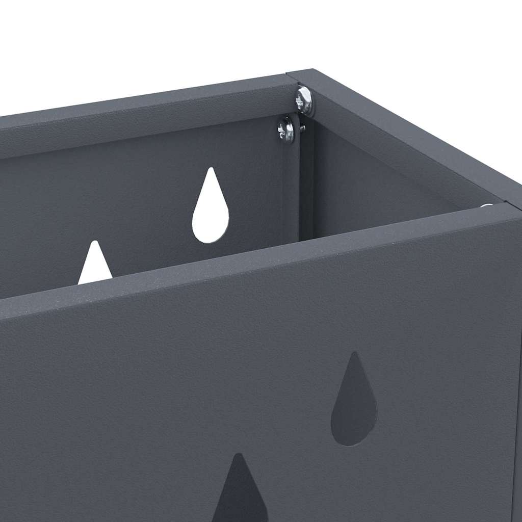Stand per Ombrelli da Pioggia Antracite 28 x 12 x 41 cm Acciaio