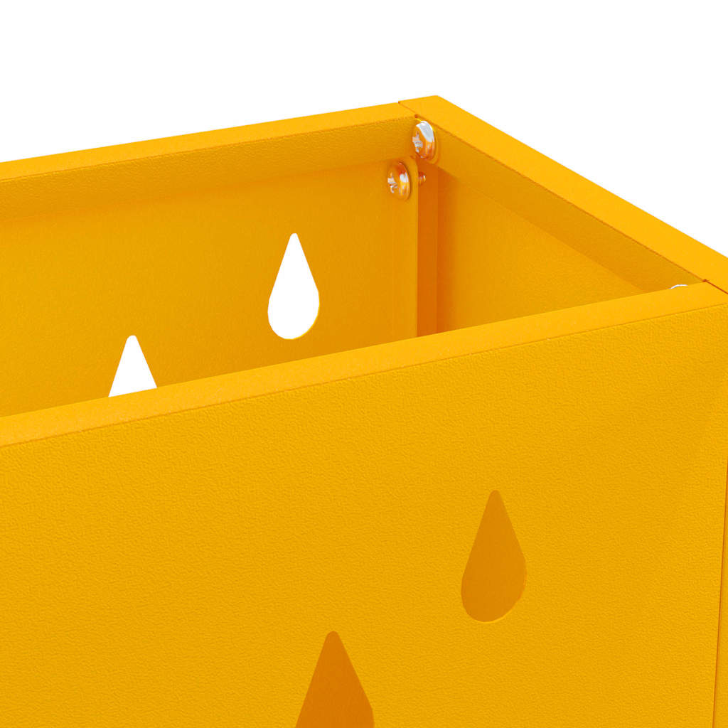 Stand per Ombrelli da Pioggia Giallo Senape 28 x 12 x 41 cm
