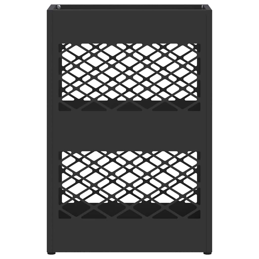Stand per Ombrelli da Pioggia Nero 28 x 12 x 41 cm Acciaio