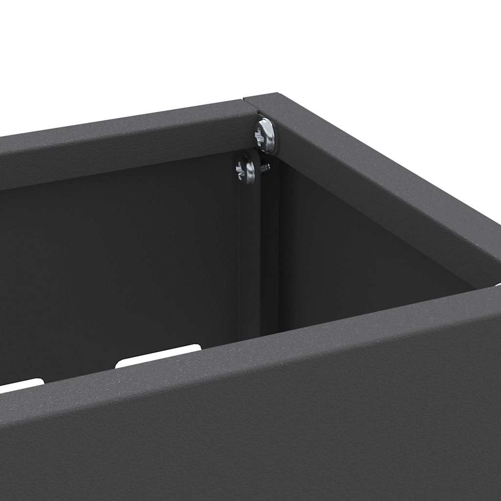 Stand per Ombrelli da Pioggia Nero 28 x 12 x 41 cm Acciaio