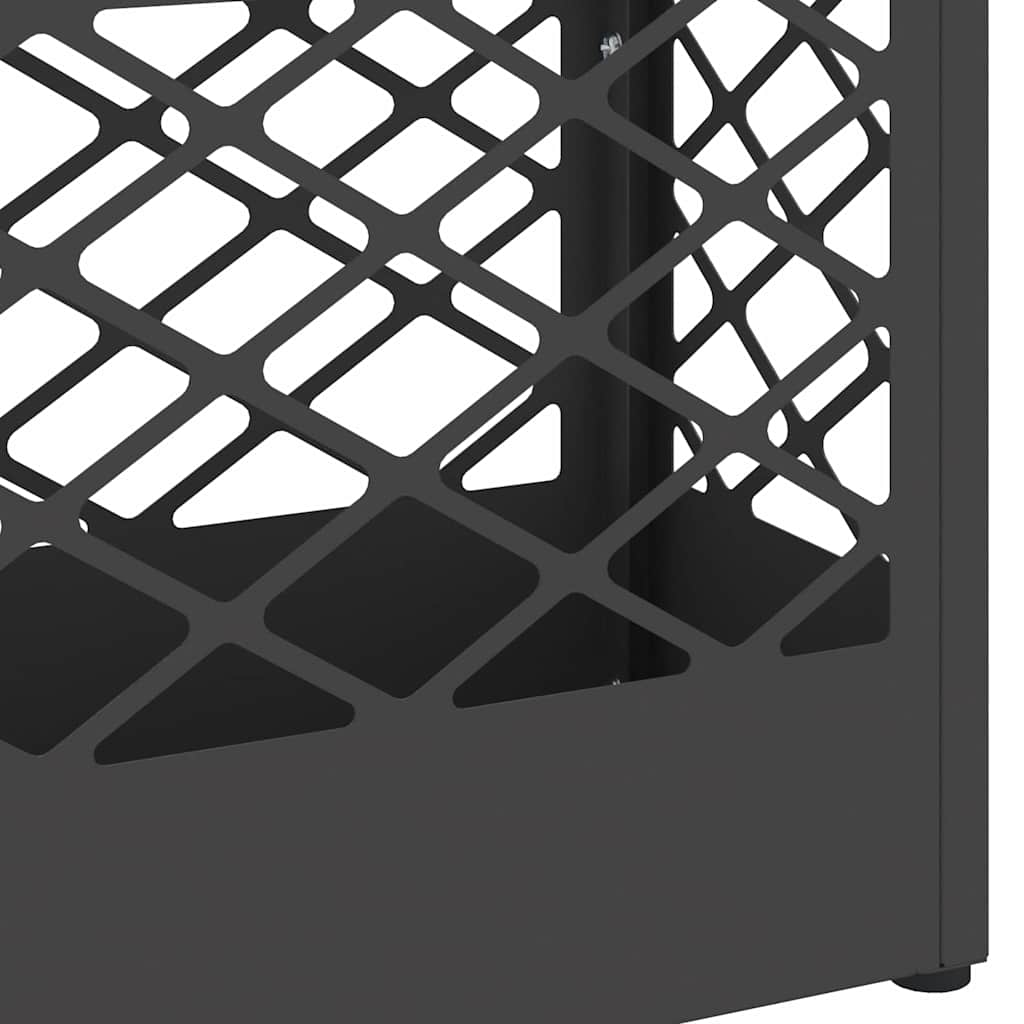 Stand per Ombrelli da Pioggia Nero 28 x 12 x 41 cm Acciaio