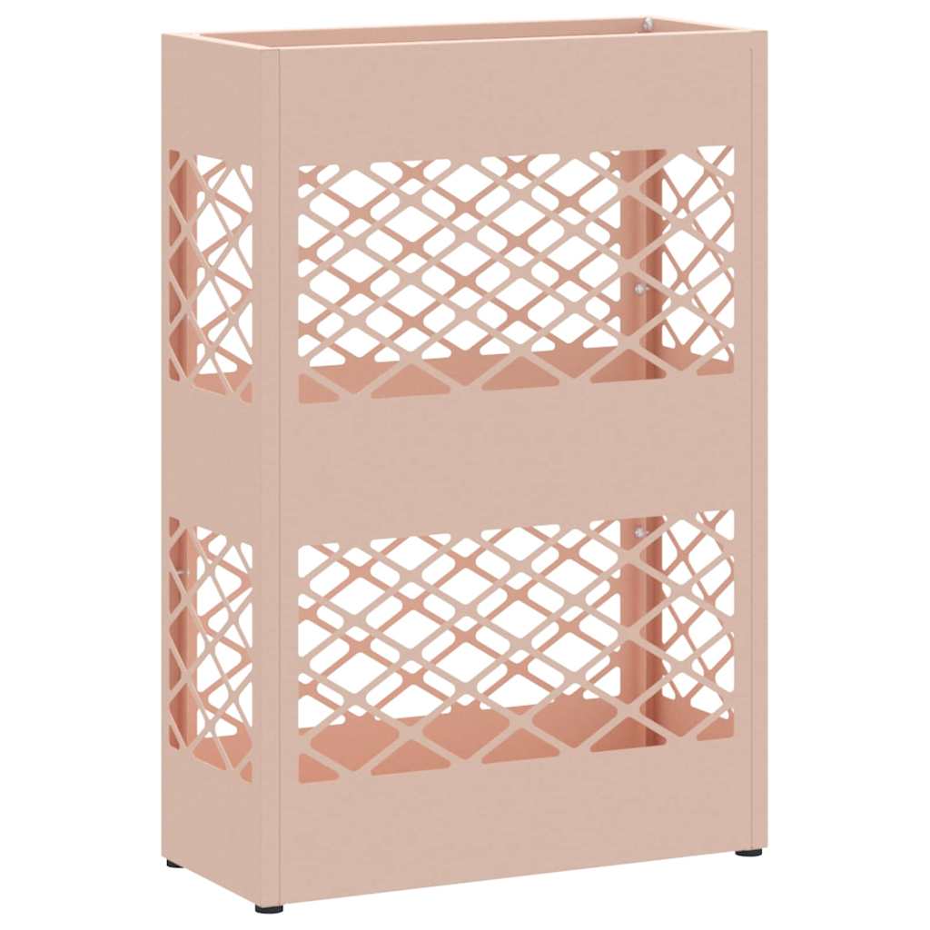 Stand per Ombrelli da Pioggia Rosa 28 x 12 x 41 cm Acciaio