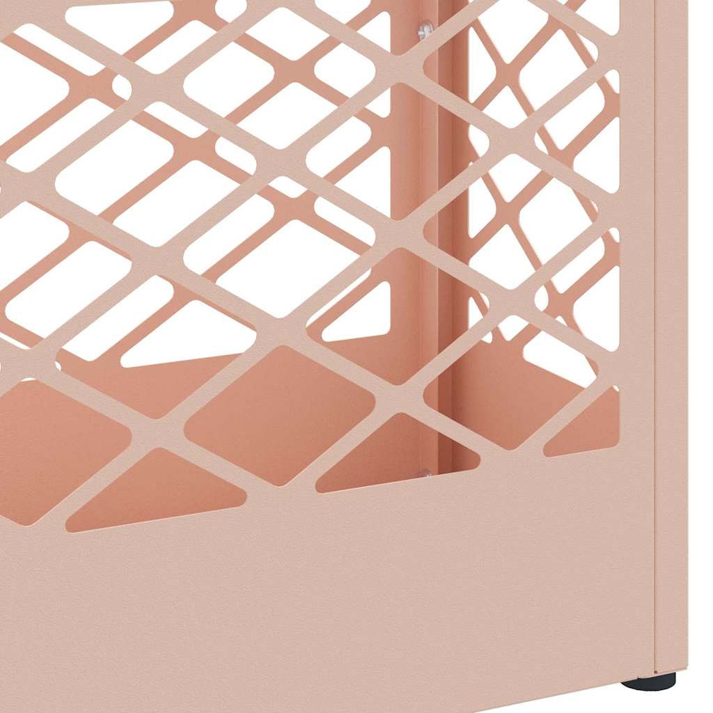 Stand per Ombrelli da Pioggia Rosa 28 x 12 x 41 cm Acciaio