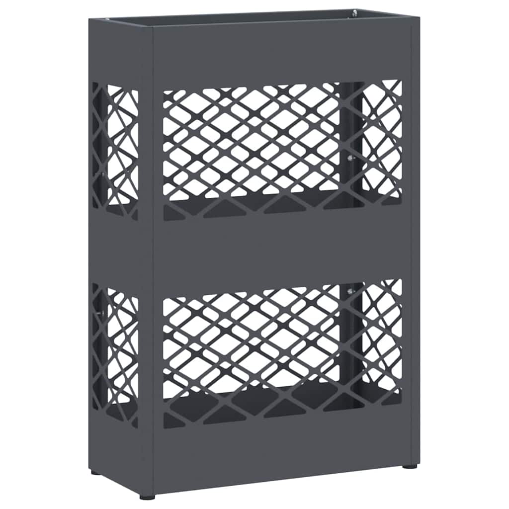 Stand per Ombrelli da Pioggia Antracite 28 x 12 x 41 cm Acciaio
