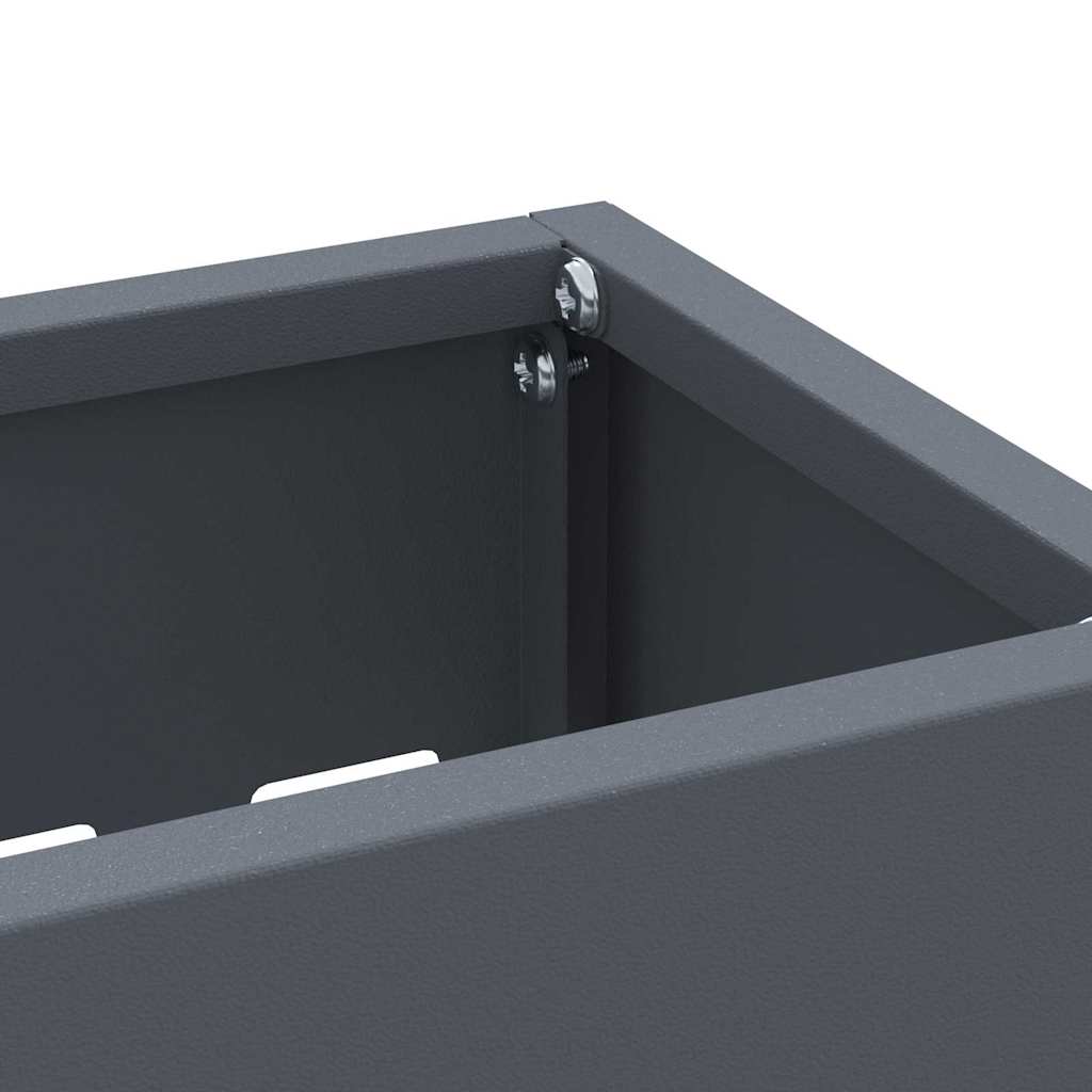 Stand per Ombrelli da Pioggia Antracite 28 x 12 x 41 cm Acciaio
