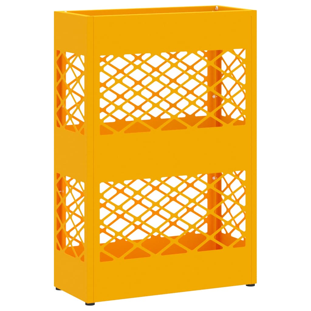 Stand per Ombrelli da Pioggia Giallo Senape 28 x 12 x 41 cm